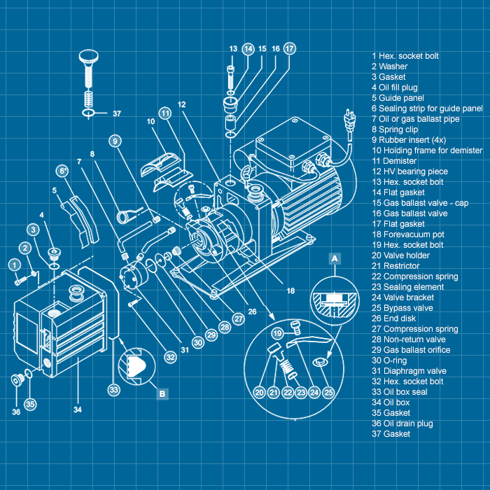 Leybold D16E - SERVICE
