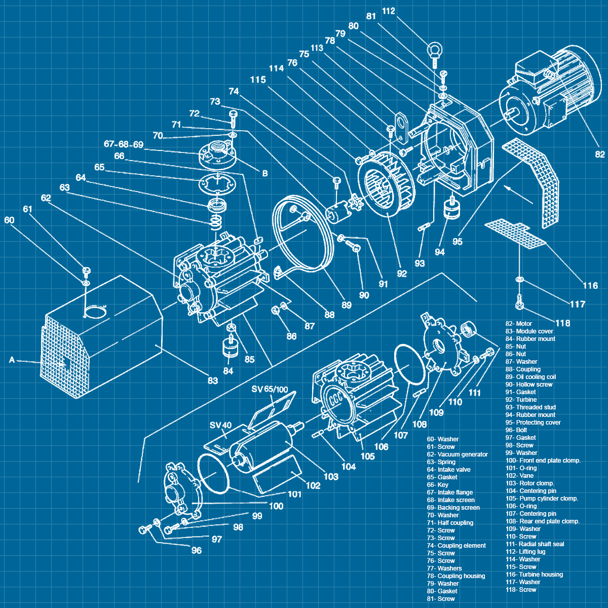 Leybold SV65B - SERVICE