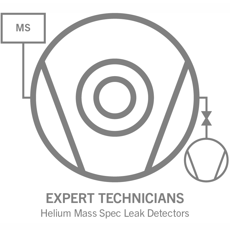 Expert Technicians: Helium Mass Spec Leak Detectors