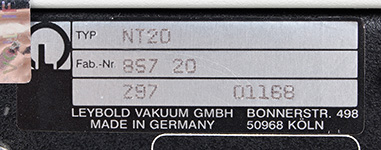 TYP NT20 Fab.-Nr 857 20